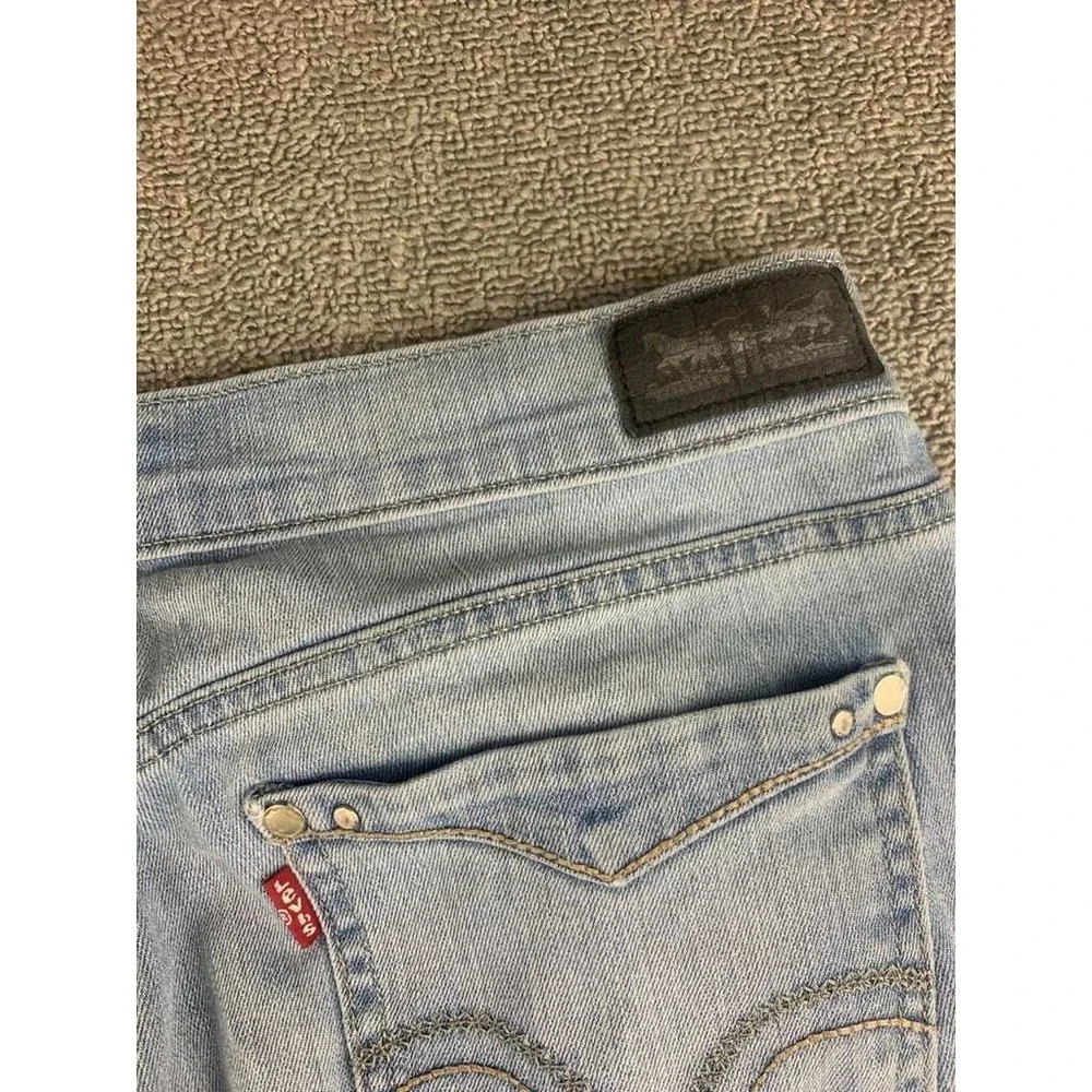 Levi's‎ Jeans Men W30 L32 505 Straight Leg Blue Denim Light Wash Stretch